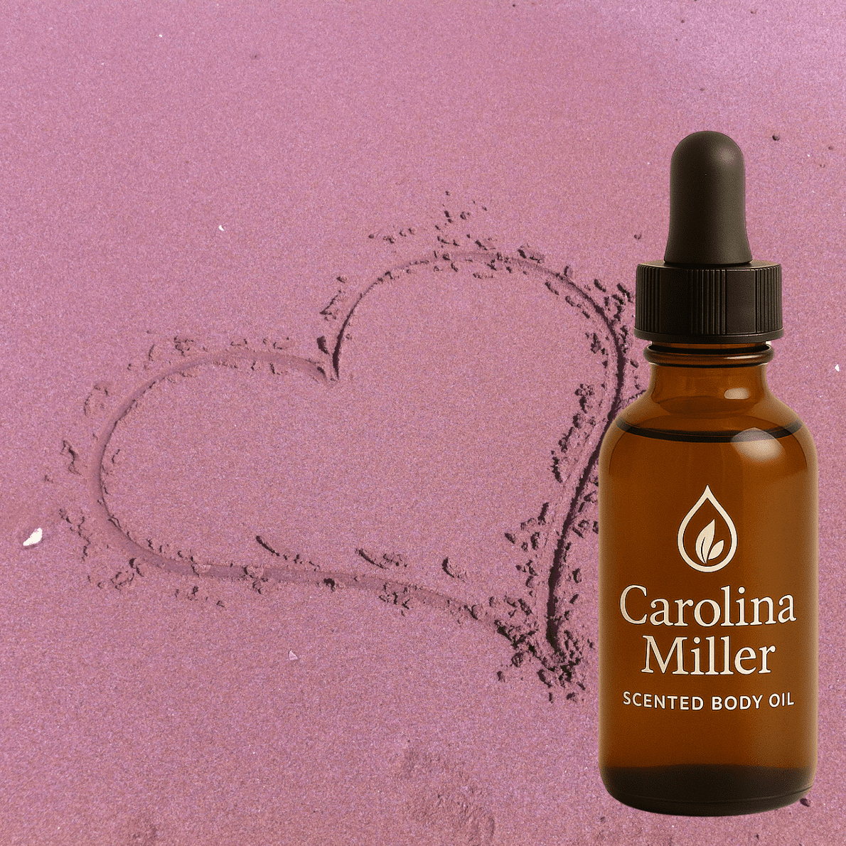 Scented Body Oil Red Sand Heart