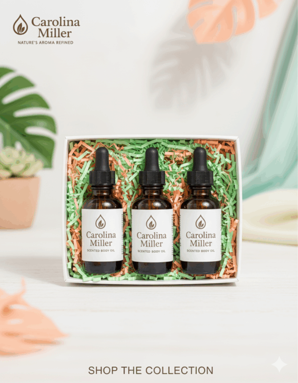 Carolina Miller Scented Body Oil Box Set (3 Scented Body Oils)